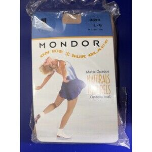 New Mondor Ice Skating Tights Size L Light Tan 5.4”-5.9” 135-155 Lbs Unopened